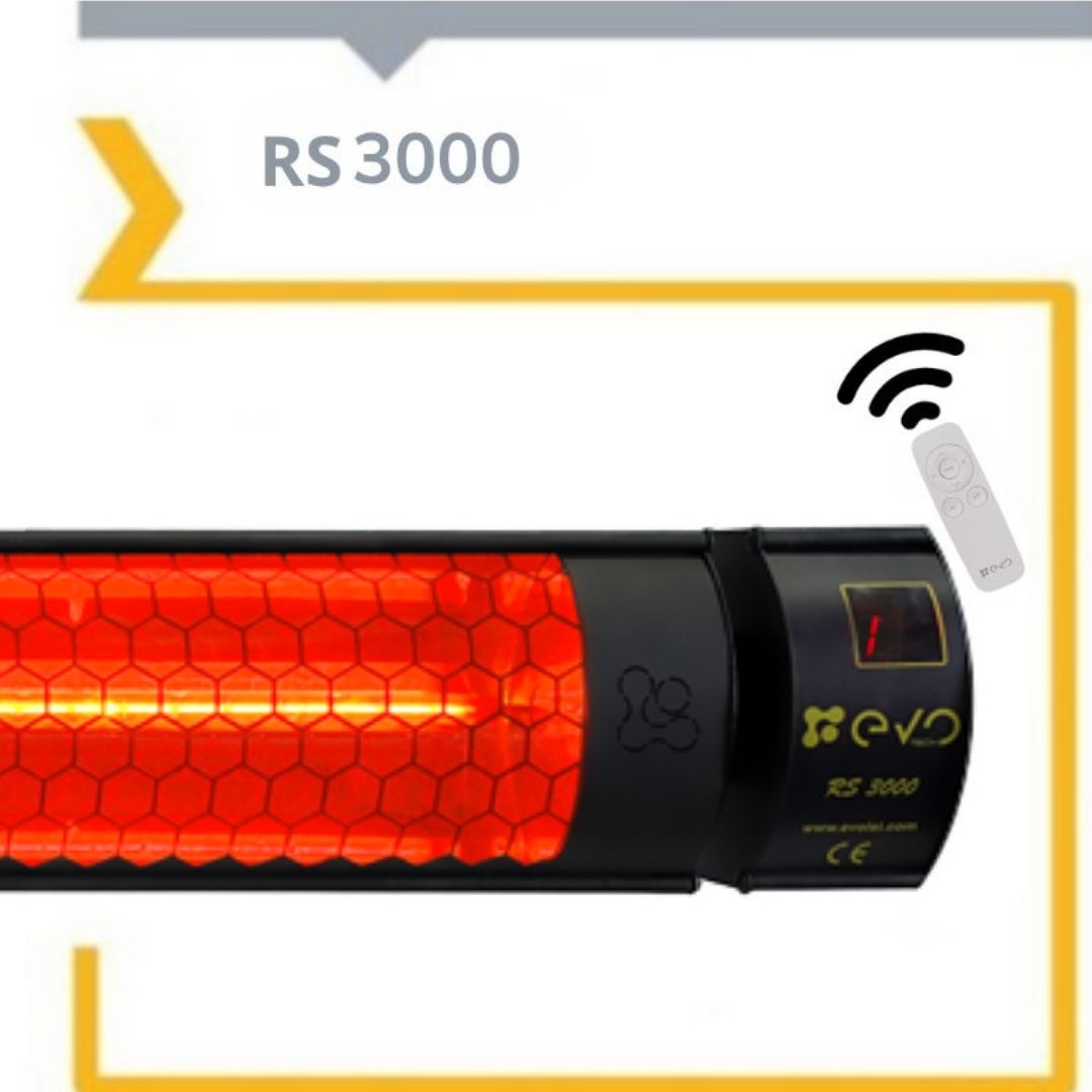 Evo RS 3000 Dış Mekan İnfrared Isıtıcı (Kumandalı)